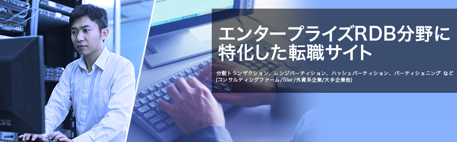 分散トランザクション、レンジパーティション、ハッシュパーティション、パーティショニング など
（コンサルティングファーム/SIer/外資系企業/大手企業 他）